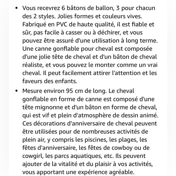 Amazon Inflatable Party Horses in 2 Styles Cowboy/ Unicorn 6 total NWT - Picture 4 of 7